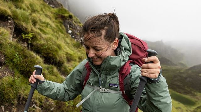 Woman hiking